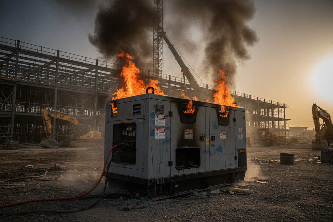 When a Construction Machine Burns, There's Usually Nothing Left To Salvage