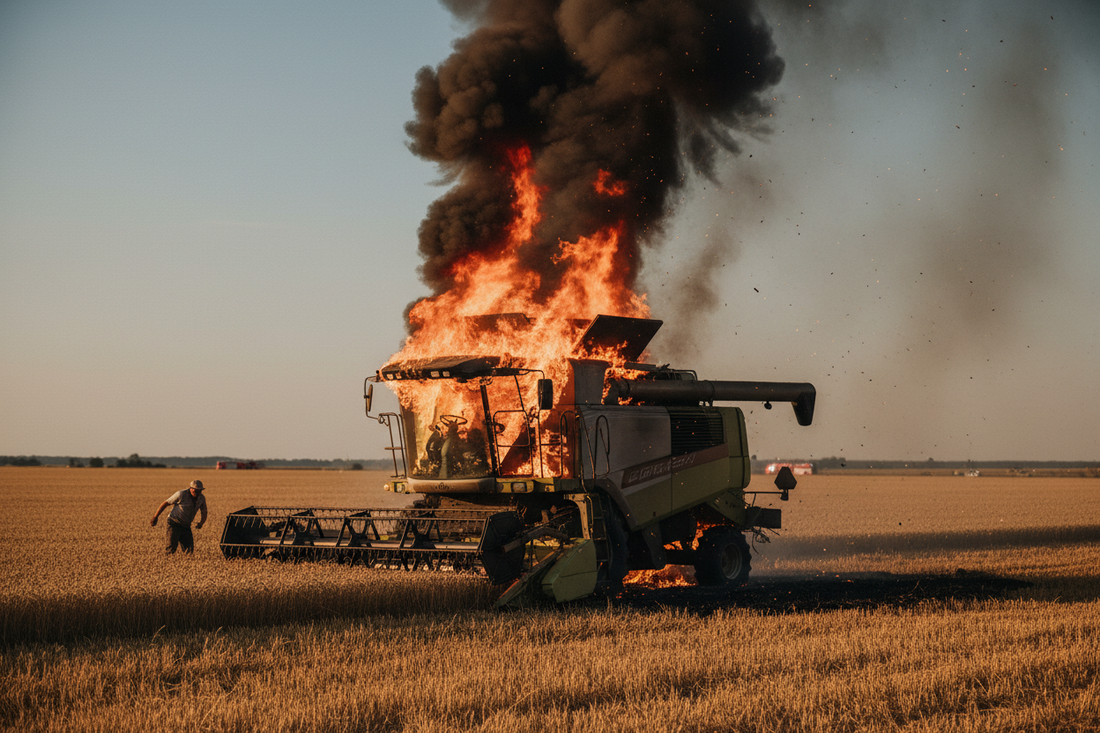 Combine and Tractor Fires Happen Every Harvest Season. Here's What You Can Do About It.