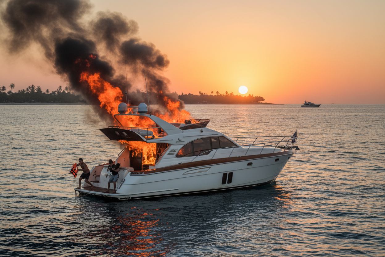 A Boat Fire Gives You Seconds. Not Minutes. Seconds.
