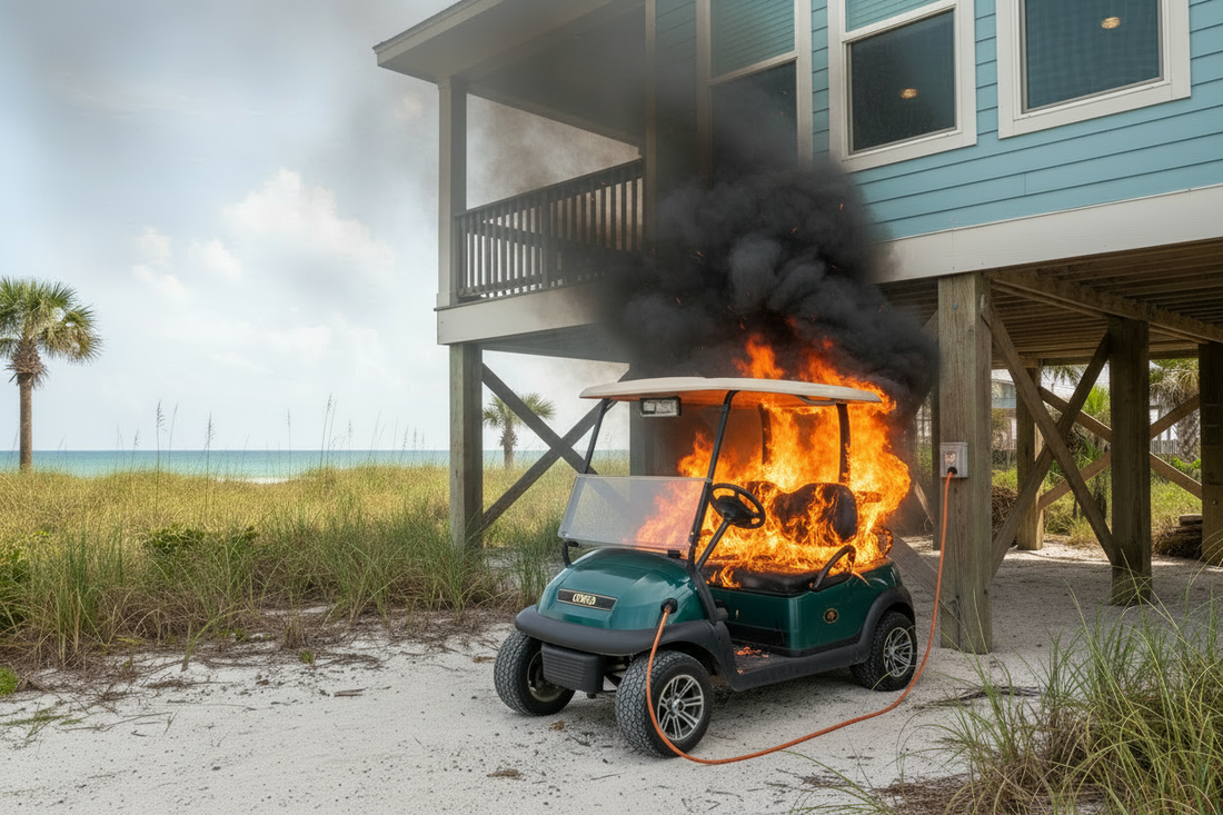 Golf Cart Fires Are Burning Down Garages. Here's What Stops Them.