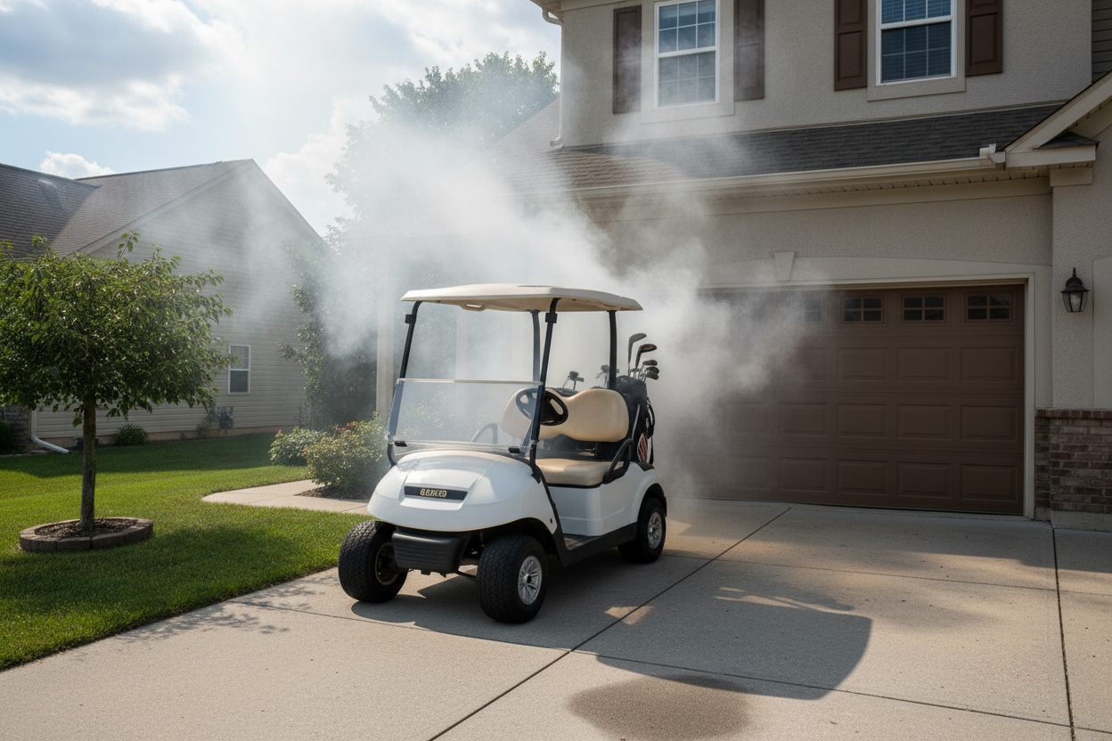 Golf Cart Battery Fires Are Happening More Than Most Owners Realize